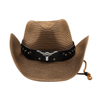 Thumbnail for Western Cowboy Hats For Men Women Summer Outdoor Beach Sun Hat -, Hats , Drestiny , Australia, Beige, Black, Brown, Canada, Coffee, Gender_Men, Gender_Women, Hats, Khaki, New Zealand, Off White, United Kingdom, United States, White , Drestiny , www.shopdrestiny.com