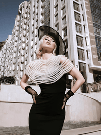 Thumbnail for Women's Gorgeous Pearl Shawl -, Shawl , Drestiny , Australia, Black, Blue, Canada, FR, Gold, New Zealand, Pink, Red, Shawls, Silver, United Kingdom, United States, White , Drestiny , www.shopdrestiny.com