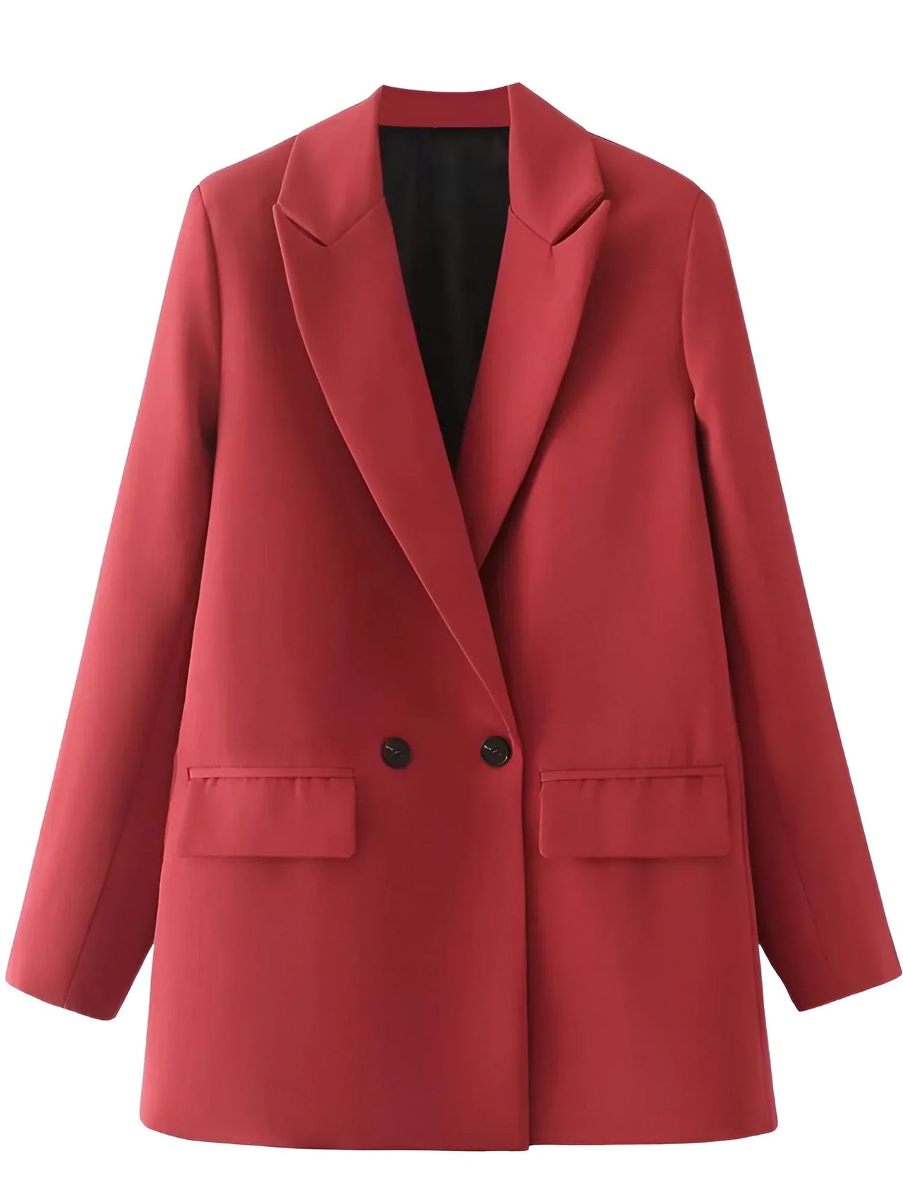 Red blazer on a white background