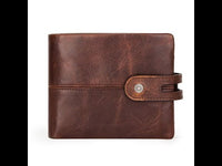 Men's Crazy Horse Genuine Leather Wallet - RFID Protection!