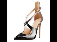 Women's Cross Strap Pointed Toe Thin High Heels -, High Heels , Drestiny , 10, 11, 12, 13, 14, 15, 5, 6, 7, 8, 9, 9.5, Australia, Black, Brown, Canada, Dark Blue, Dark Red, Green, Heels, Navy, Purple, Red, United Kingdom, United States, Wine Red , Drestiny , www.shopdrestiny.com