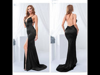 Shop the stunning Women's Backless Ruched High Split Satin Maxi Dress at Drestiny. Enjoy free shipping and let us cover the tax! Seen on FOX, NBC, and CBS. Save up to 50% off now!