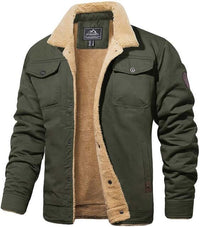 Thumbnail for Men's Cotton Cargo Jacket -, Coats & Jackets , Drestiny , 4XL, Army Green, Australia, Black, Dark Grey, FR, Jackets, Khaki, L, M, Navy, United Kingdom, United States, XL, XXL, XXXL , Drestiny , www.shopdrestiny.com