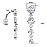 Thumbnail for Women's 316L Surgical Steel Belly Piercing Jewelry -, Body Jewelry , Drestiny , Australia, Body Jewelry, Canada, Gender_Women, Gold, New Zealand, Silver, United Kingdom, United States, White , Drestiny , www.shopdrestiny.com