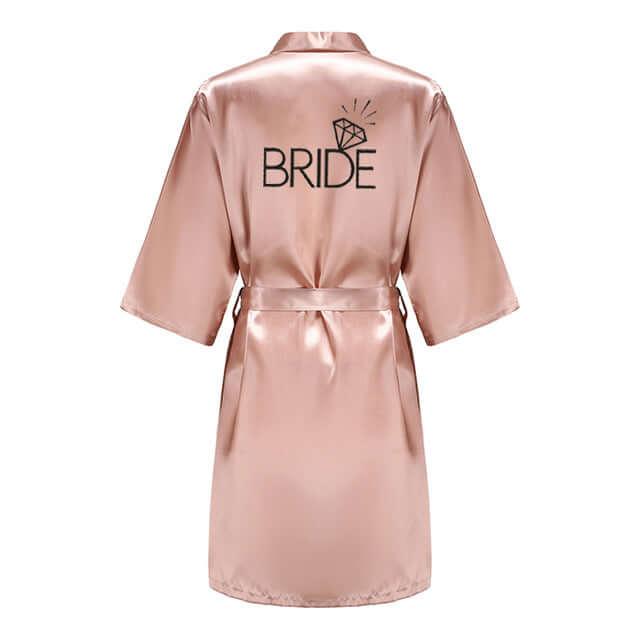 Satin Kimono Wedding Party Robes -, Robes , Drestiny , 4XL, Australia, Blue, Brown, Canada, Deep Pink, Gender_Women, L, Light Pink, M, New Zealand, Pink, Purple, Robes, Royal Blue, S, United Kingdom, United States, White, Wine Red, XL, XXL, XXXL , Drestiny , www.shopdrestiny.com