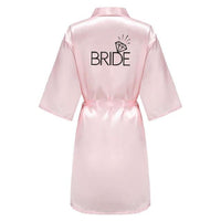 Thumbnail for Satin Kimono Wedding Party Robes -, Robes , Drestiny , 4XL, Australia, Blue, Brown, Canada, Deep Pink, Gender_Women, L, Light Pink, M, New Zealand, Pink, Purple, Robes, Royal Blue, S, United Kingdom, United States, White, Wine Red, XL, XXL, XXXL , Drestiny , www.shopdrestiny.com