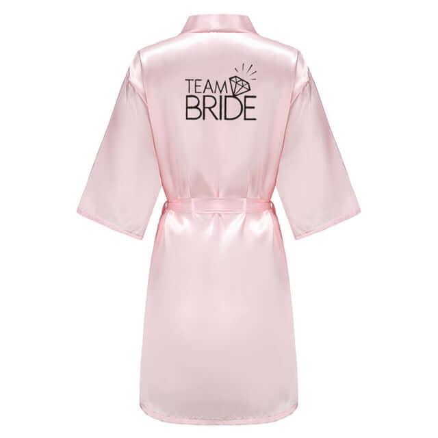 Satin Kimono Wedding Party Robes -, Robes , Drestiny , 4XL, Australia, Blue, Brown, Canada, Deep Pink, Gender_Women, L, Light Pink, M, New Zealand, Pink, Purple, Robes, Royal Blue, S, United Kingdom, United States, White, Wine Red, XL, XXL, XXXL , Drestiny , www.shopdrestiny.com