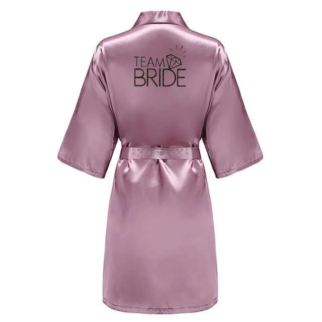 Satin Kimono Wedding Party Robes -, Robes , Drestiny , 4XL, Australia, Blue, Brown, Canada, Deep Pink, Gender_Women, L, Light Pink, M, New Zealand, Pink, Purple, Robes, Royal Blue, S, United Kingdom, United States, White, Wine Red, XL, XXL, XXXL , Drestiny , www.shopdrestiny.com