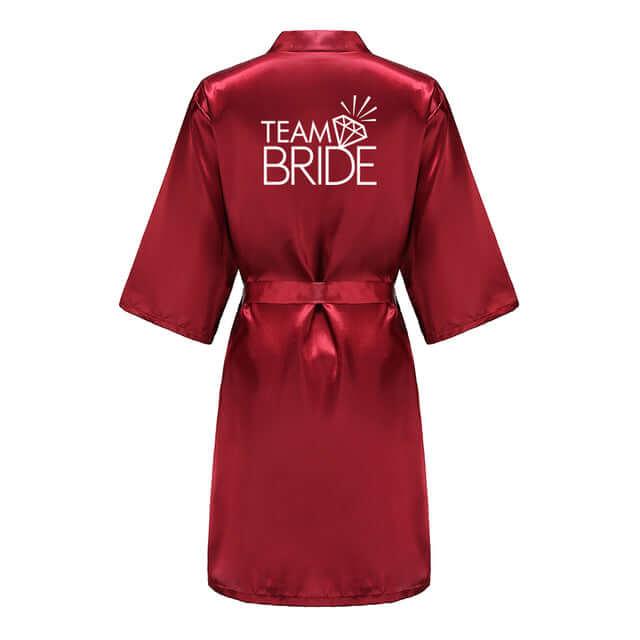 Satin Kimono Wedding Party Robes -, Robes , Drestiny , 4XL, Australia, Blue, Brown, Canada, Deep Pink, Gender_Women, L, Light Pink, M, New Zealand, Pink, Purple, Robes, Royal Blue, S, United Kingdom, United States, White, Wine Red, XL, XXL, XXXL , Drestiny , www.shopdrestiny.com