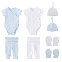 Thumbnail for Unisex Bodysuits + Pants + Hats + Gloves Sets -, Sets , Drestiny , 3M, 6M, Australia, Boys, Girls, Gloves, Hats, Pajamas, Pant Sets, Rompers, Sets, Short Sleeves, United Kingdom, United States , Drestiny , www.shopdrestiny.com