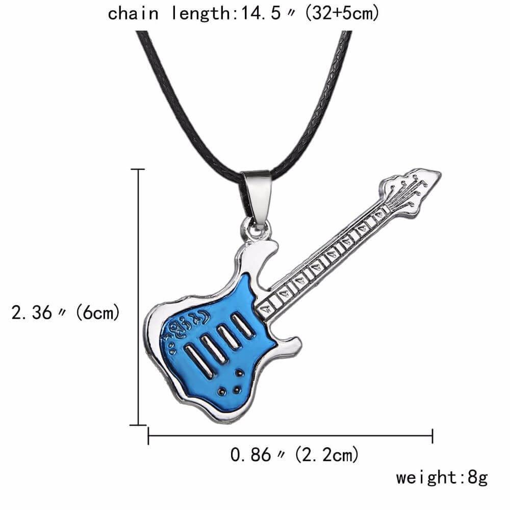 Unisex Trendy Leather Chain Guitar Necklace -, Necklaces , Drestiny , Australia, Black, Blue, Canada, Dark Red, Gender_Men, Gender_Women, Gold, Necklaces, New Zealand, Red, Silver, United Kingdom, United States, White , Drestiny , www.shopdrestiny.com