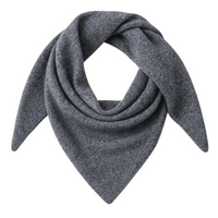 Thumbnail for Dark grey wool scarf folded neatly on a white background