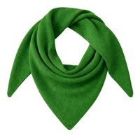 Thumbnail for Green wool scarf folded neatly on a white background