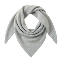 Thumbnail for Grey wool scarf folded neatly on a white background
