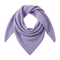 Thumbnail for Purple wool scarf folded neatly on a white background