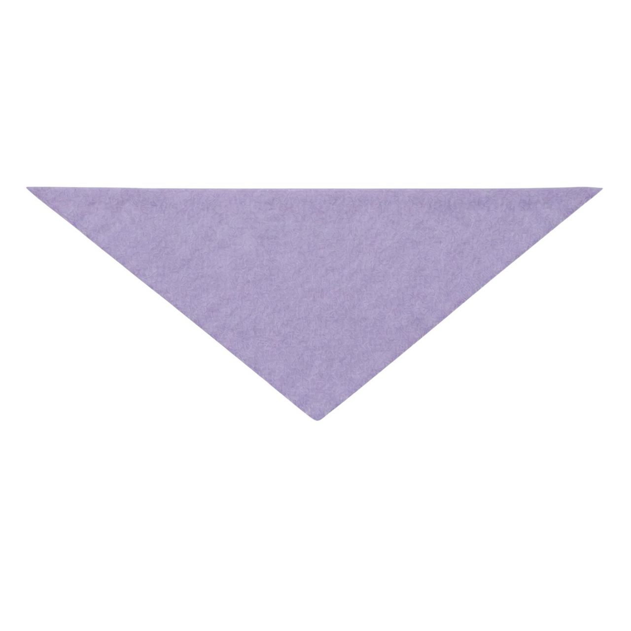 Purple triangle-shaped wool scarf on a white background