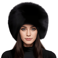 Thumbnail for 100% Natural Fox Fur Hat Women's Cap Thick Fur Cap Winter Warm Hat Female Fashion For Women Hat With Earmuffs Hat -, , Drestiny , Australia, Black, Blue, Brown, Canada, Dark Blue, Dark Red, Deep Pink, Hats, Light Grey, New Zealand, Pink, Red, Silver, United Kingdom, United States, White, Wine Red , Drestiny , www.shopdrestiny.com