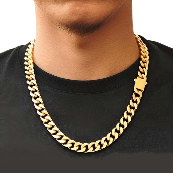 18k Gold Plated Gold Chunky Necklace