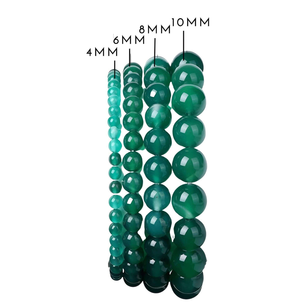 1PC Natural Green Agate Stone Bracelets in Various Sizes!