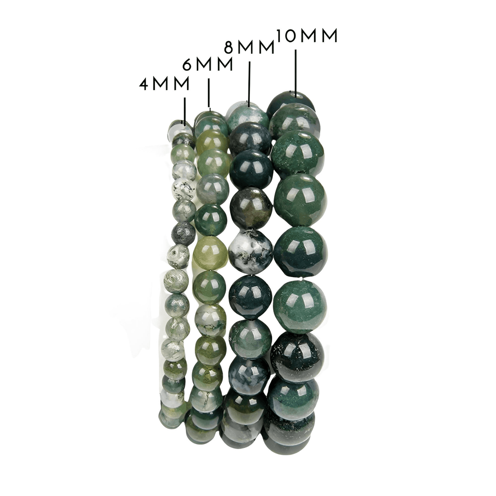 1PC Moss Agate Natural Stone Bracelets in Various Sizes!