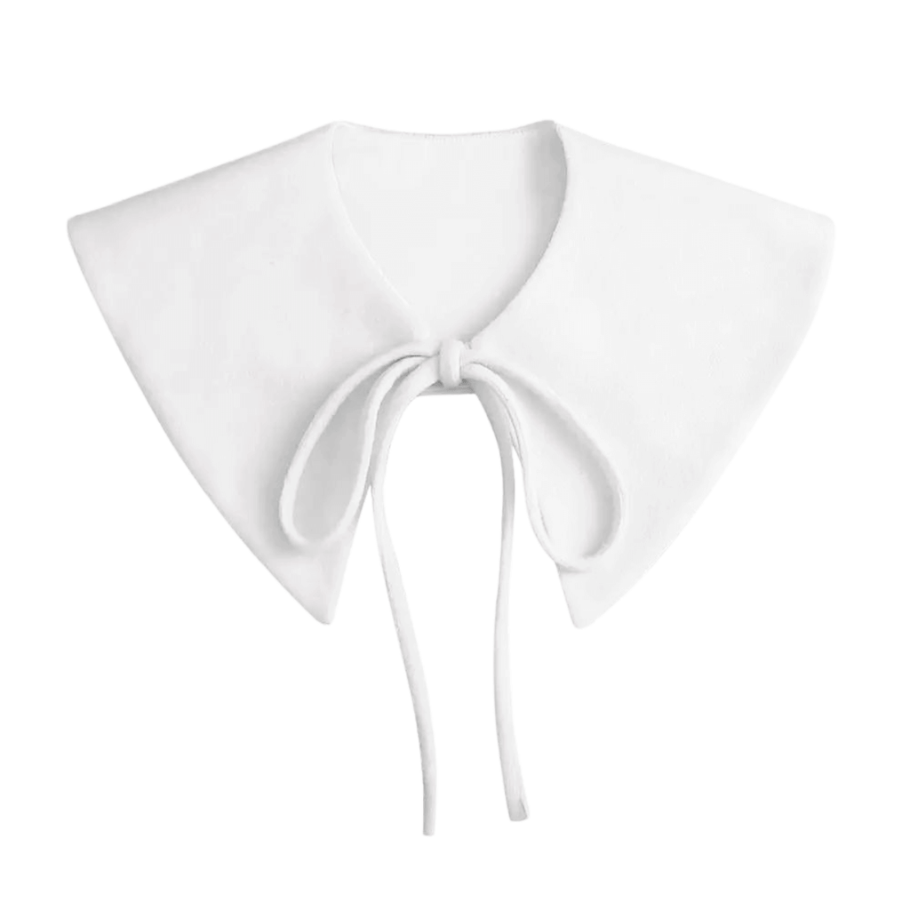 1pc Fake Collar - Detachable White Pilgram Style Shirt Collar for Women