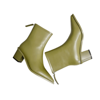 Thumbnail for 2025 Sexy Women's Ankle Boots Genuine Leather Autumn Winter Boots Zipper Chunky Heel Pointed Toe Black Shoes -, Ankle Boots , Drestiny , 10, 11, 12, 3, 4, 5, 6, 7, 8, 9, Ankle Boots, Australia, Black, Boots, Canada, FR, Green, Heels, New Zealand, United Kingdom, United States , Drestiny , www.shopdrestiny.com