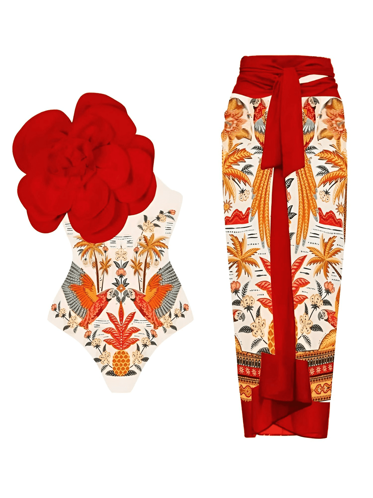 2026 New Flower One Piece Swimsuit Luxury Women's Swimwear -, One Piece Swimsuit , Drestiny , Australia, Black, Blue, Canada, Cover Ups, Dark Green, Dark Red, Deep Pink, Green, Green Yellow, L, M, New Zealand, One Piece Swimwear, One Shoulder, Orange, Pink, Red, S, Sets, Skirt Sets, Skirts, Teal, United Kingdom, United States, White, XL , Drestiny , www.shopdrestiny.com