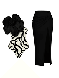 Thumbnail for 2026 New Flower One Piece Swimsuit Luxury Women's Swimwear -, One Piece Swimsuit , Drestiny , Australia, Black, Blue, Canada, Cover Ups, Dark Green, Dark Red, Deep Pink, Green, Green Yellow, L, M, New Zealand, One Piece Swimwear, One Shoulder, Orange, Pink, Red, S, Sets, Skirt Sets, Skirts, Teal, United Kingdom, United States, White, XL , Drestiny , www.shopdrestiny.com