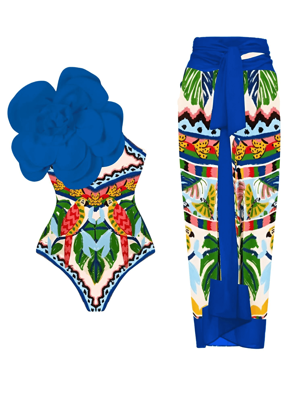 2026 New Flower One Piece Swimsuit Luxury Women's Swimwear -, One Piece Swimsuit , Drestiny , Australia, Black, Blue, Canada, Cover Ups, Dark Green, Dark Red, Deep Pink, Green, Green Yellow, L, M, New Zealand, One Piece Swimwear, One Shoulder, Orange, Pink, Red, S, Sets, Skirt Sets, Skirts, Teal, United Kingdom, United States, White, XL , Drestiny , www.shopdrestiny.com