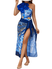 Thumbnail for 2026 New Flower One Piece Swimsuit Luxury Women's Swimwear -, One Piece Swimsuit , Drestiny , Australia, Black, Blue, Canada, Cover Ups, Dark Green, Dark Red, Deep Pink, Green, Green Yellow, L, M, New Zealand, One Piece Swimwear, One Shoulder, Orange, Pink, Red, S, Sets, Skirt Sets, Skirts, Teal, United Kingdom, United States, White, XL , Drestiny , www.shopdrestiny.com