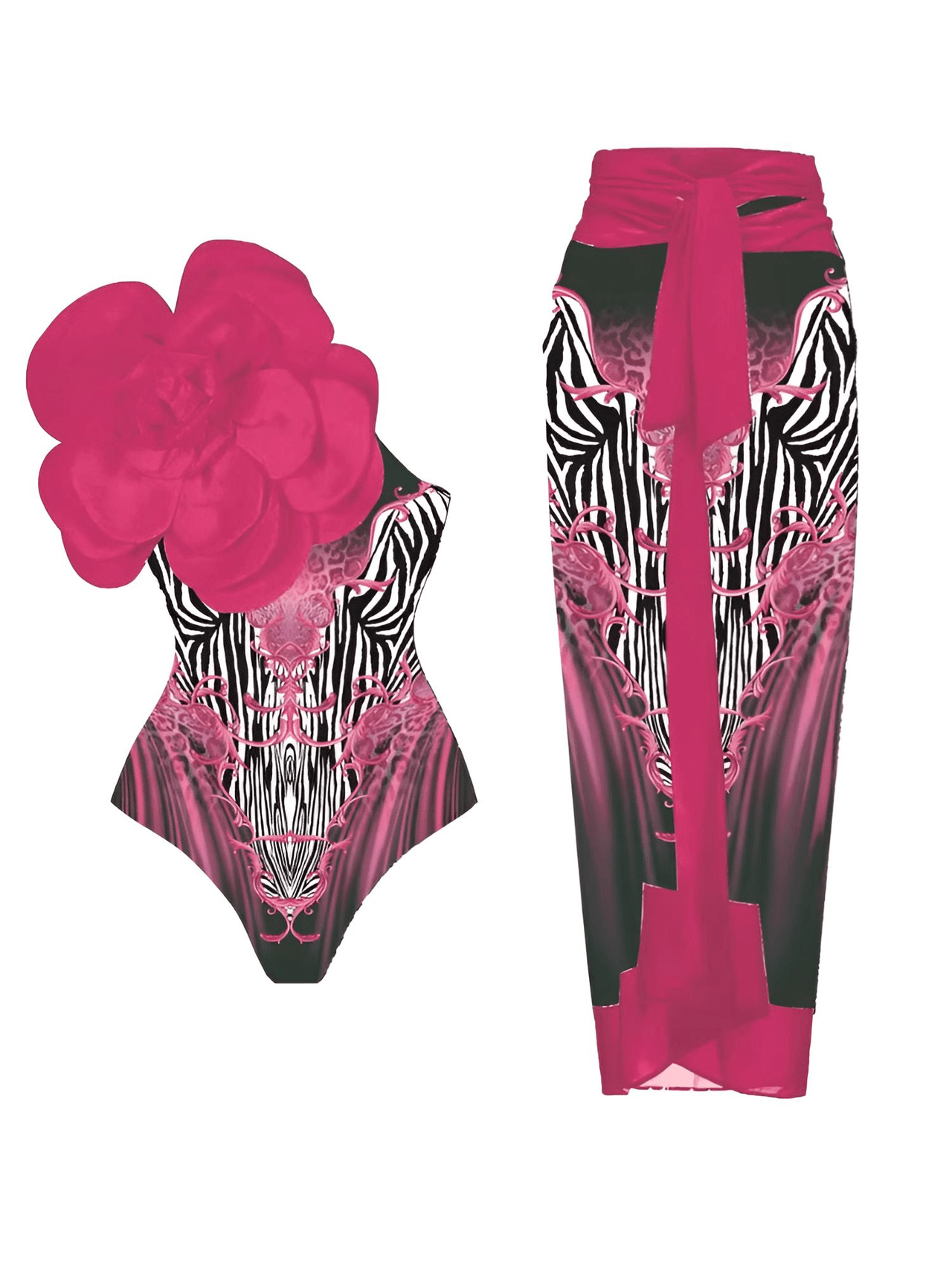 2026 New Flower One Piece Swimsuit Luxury Women's Swimwear -, One Piece Swimsuit , Drestiny , Australia, Black, Blue, Canada, Cover Ups, Dark Green, Dark Red, Deep Pink, Green, Green Yellow, L, M, New Zealand, One Piece Swimwear, One Shoulder, Orange, Pink, Red, S, Sets, Skirt Sets, Skirts, Teal, United Kingdom, United States, White, XL , Drestiny , www.shopdrestiny.com