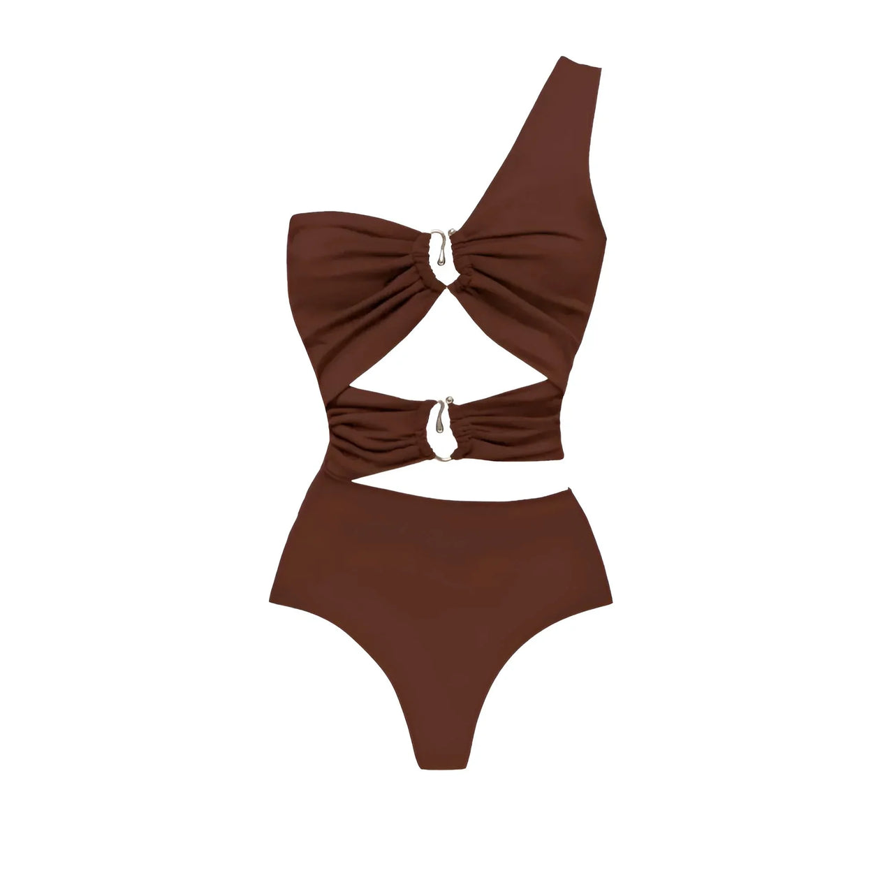 2Pcs Deep V Swimsuit Set With Long Skirt Women's Sexy Swimwear Sets Female Bikini Cut Out Biquini Beachwear, Drestiny, Sets, Skirts, Cover-Ups, One Piece Swimsuits, Bikinis, S, M, L, XL, One Shoulder, United States, Canada, USA, Australia, New Zealand, United Kingdom, UK, two piece sets, bikini cover ups, beach cover up sarong, bikini cover ups, bikini cover up skirts, sarong wrap cover up,  Dark Brown, White, Light Blue, Brown, Beige, Black, kaftan cover up uk, shopdrestiny.com
