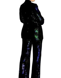 Thumbnail for 2 Piece Blazer & Wide Leg Sequin Pant Suits For Women -, Pant Suits , Drestiny , Australia, Black, Blazers, Dress Pants, L, M, New Zealand, Pant Sets, Pant Suits, S, Sets, Suits, United Kingdom, United States, White, XL, XXL, XXXL , Drestiny , www.shopdrestiny.com