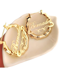 Thumbnail for 30mm-100mm Customized Name Hoop Earrings -, Earrings , Drestiny , Australia, Canada, Earrings, Gender_Women, Gold, New Zealand, Rose Gold, Silver, United Kingdom, United States , Drestiny , www.shopdrestiny.com
