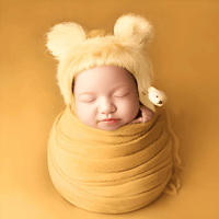 Thumbnail for 3pcs/Set Newborn Photography Wraps + Faux Fur Hat + Bear Doll -, Baby & Toddler Outfits , Drestiny , Australia, Blue, Boys, Brown, Canada, Girls, Green, Hats, Khaki, Lavender, New Zealand, Pink, Purple, Sets, United Kingdom, United States, White, Wraps, Yellow , Drestiny , www.shopdrestiny.com