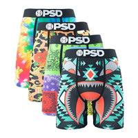 Thumbnail for Men's 4Pcs Sexy Boxer Briefs Fashion Print Underwear Male Printed Summer Man Boxer Shorts Trunks, Drestiny, United States, USA, Australia, United Kingdom, UK, S, M, L, XL, XXL, 2XL, Black, Red, Green, Blue, men's boxer briefs 4 pack, 4 pack boxer briefs men's, boxer briefs men multipack 4, mens boxer briefs 4 pack sale, best boxer briefs for men 4 pack, shopdrestiny.com