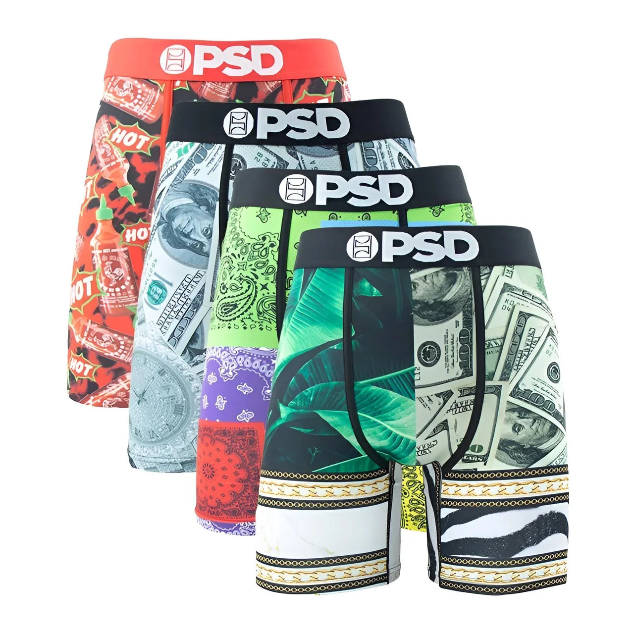 Men's 4Pcs Sexy Boxer Briefs Fashion Print Underwear Male Printed Summer Man Boxer Shorts Trunks, Drestiny, United States, USA, Australia, United Kingdom, UK, S, M, L, XL, XXL, 2XL, Black, Red, Green, Blue, men's boxer briefs 4 pack, 4 pack boxer briefs men's, boxer briefs men multipack 4, mens boxer briefs 4 pack sale, best boxer briefs for men 4 pack, shopdrestiny.com