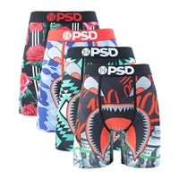 Thumbnail for Men's 4Pcs Sexy Boxer Briefs Fashion Print Underwear Male Printed Summer Man Boxer Shorts Trunks, Drestiny, United States, USA, Australia, United Kingdom, UK, S, M, L, XL, XXL, 2XL, Black, Red, Green, Blue, men's boxer briefs 4 pack, 4 pack boxer briefs men's, boxer briefs men multipack 4, mens boxer briefs 4 pack sale, best boxer briefs for men 4 pack, shopdrestiny.com