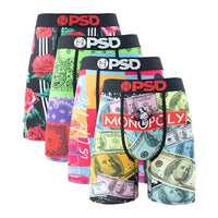 Thumbnail for Men's 4Pcs Sexy Boxer Briefs Fashion Print Underwear Male Printed Summer Man Boxer Shorts Trunks, Drestiny, United States, USA, Australia, United Kingdom, UK, S, M, L, XL, XXL, 2XL, Black, Red, Green, Blue, men's boxer briefs 4 pack, 4 pack boxer briefs men's, boxer briefs men multipack 4, mens boxer briefs 4 pack sale, best boxer briefs for men 4 pack, shopdrestiny.com