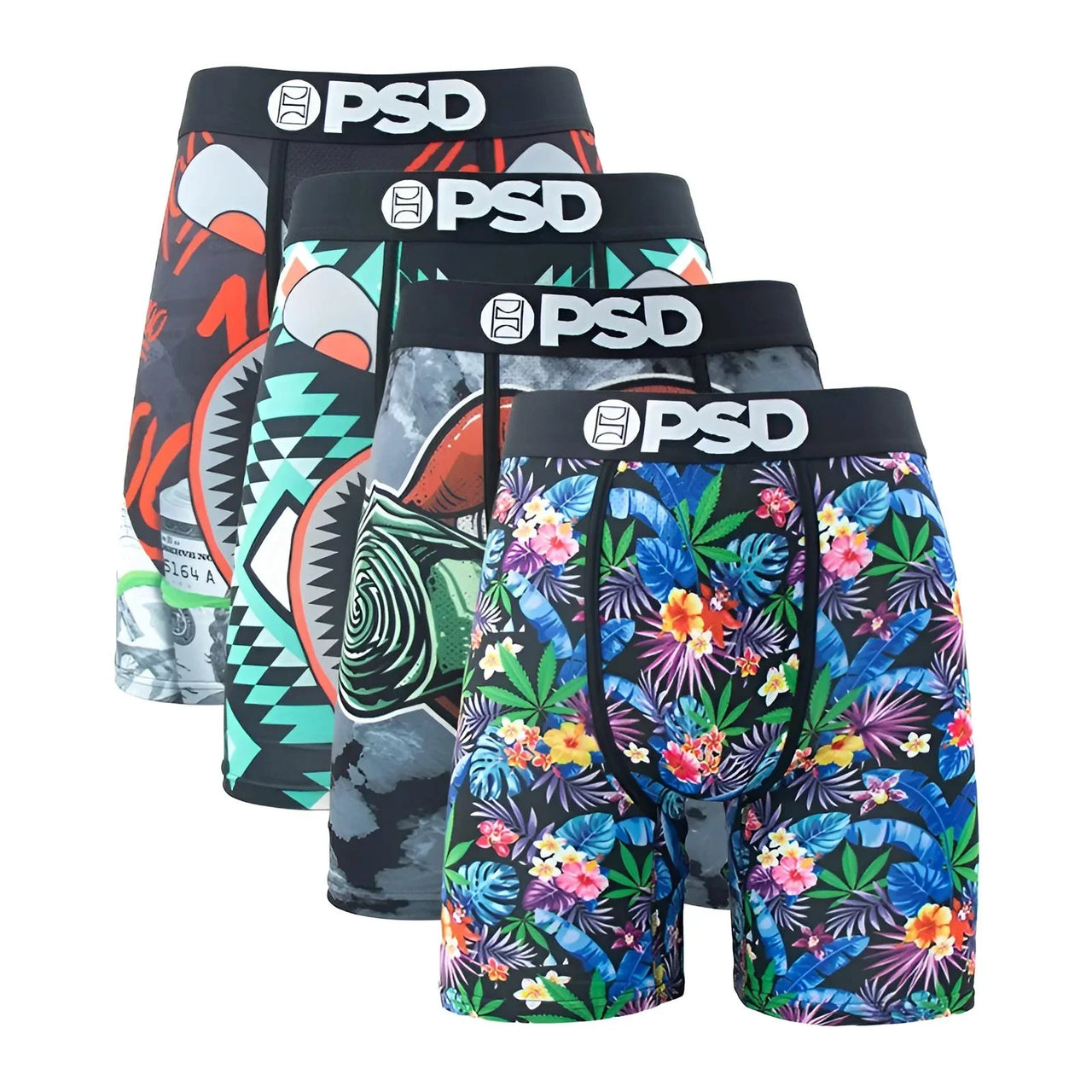 Men's 4Pcs Sexy Boxer Briefs Fashion Print Underwear Male Printed Summer Man Boxer Shorts Trunks, Drestiny, United States, USA, Australia, United Kingdom, UK, S, M, L, XL, XXL, 2XL, Black, Red, Green, Blue, men's boxer briefs 4 pack, 4 pack boxer briefs men's, boxer briefs men multipack 4, mens boxer briefs 4 pack sale, best boxer briefs for men 4 pack, shopdrestiny.com