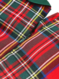 Thumbnail for 6M-5 Years Girls Plaid Christmas Dresses Toddler Kids Red Green Plaid Bow Dresses For Girl