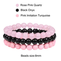 Thumbnail for 8mm 3Pcs Natural Stones Bracelet Set