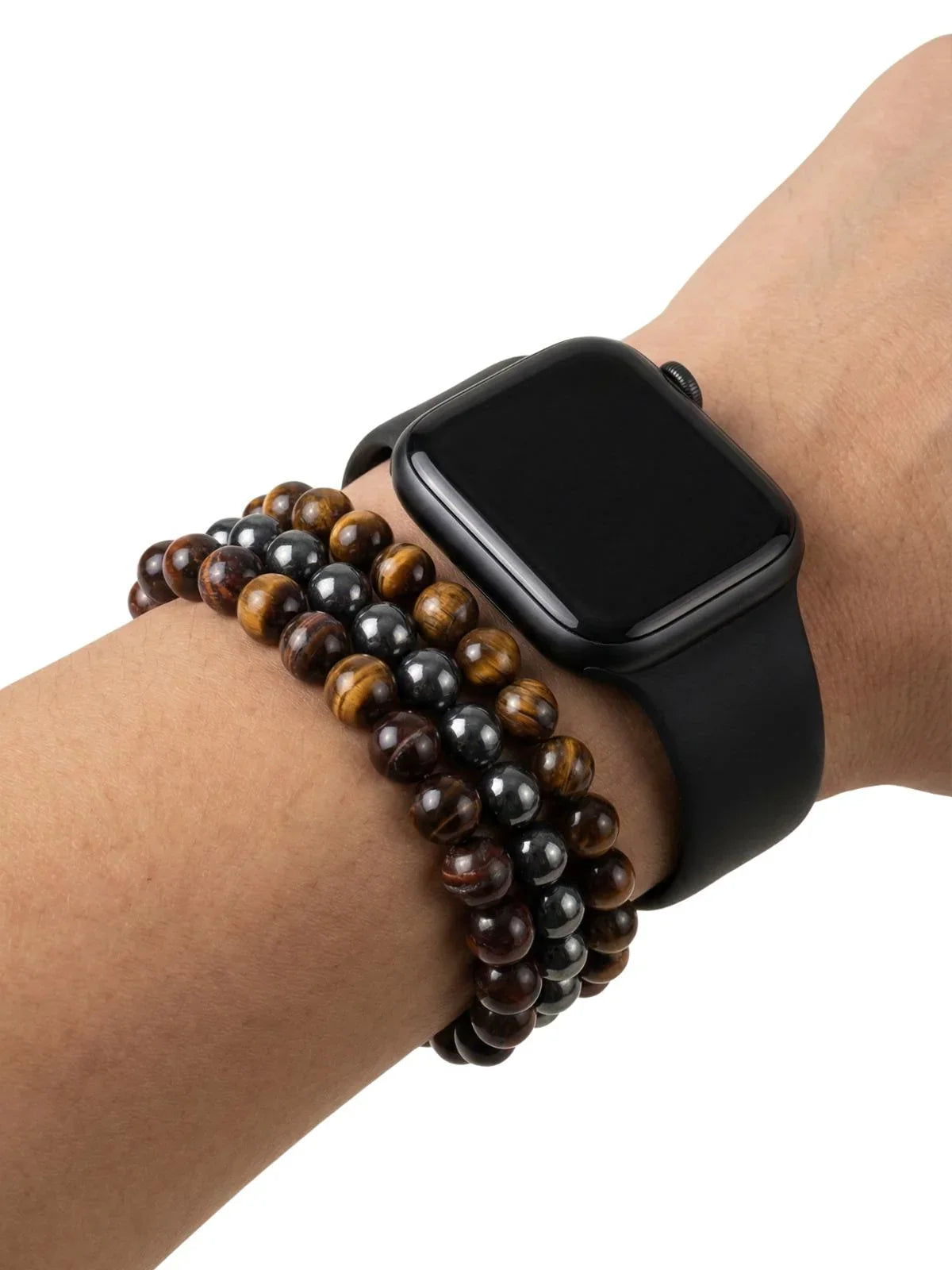 8mm 3Pcs Natural Stones Bracelet Set