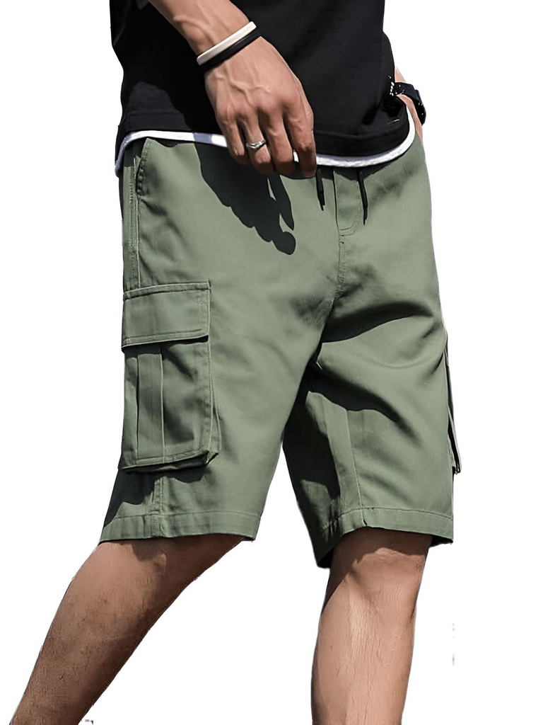 Army Green Bermuda Shorts Men