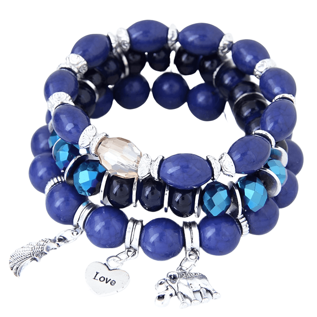 Assorted Style Bohemian Blue Charm Bracelets For Women