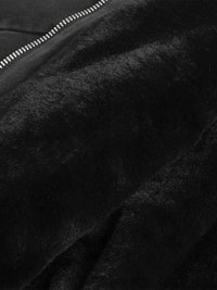 Thumbnail for Men's Hooded Canvas Short Jacket with Faux Fur Inside Loose Casual Hoodie, Drestiny, Coats, Jackets, United States, USA, Canada, Australia, New Zealand, United Kingdom, UK, Black, Khaki, S, M, L, XL, men's hooded short jacket, men's short hooded jacket, men's hooded short jackets, short hooded jacket men's canvas, black men's hooded short jacket, khaki men's hooded short jacket, shopdrestiny.com