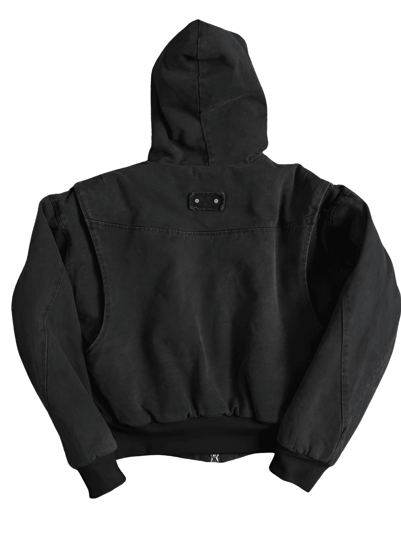 Men's Hooded Canvas Short Jacket with Faux Fur Inside Loose Casual Hoodie, Drestiny, Coats, Jackets, United States, USA, Canada, Australia, New Zealand, United Kingdom, UK, Black, Khaki, S, M, L, XL, men's hooded short jacket, men's short hooded jacket, men's hooded short jackets, short hooded jacket men's canvas, black men's hooded short jacket, khaki men's hooded short jacket, shopdrestiny.com