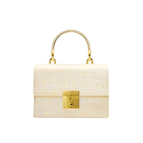 Get the stylish BAFELLI Women's K Gold Leather Shoulder Purse at Drestiny. Enjoy up to 50% off, Free Shipping + Tax Covered!