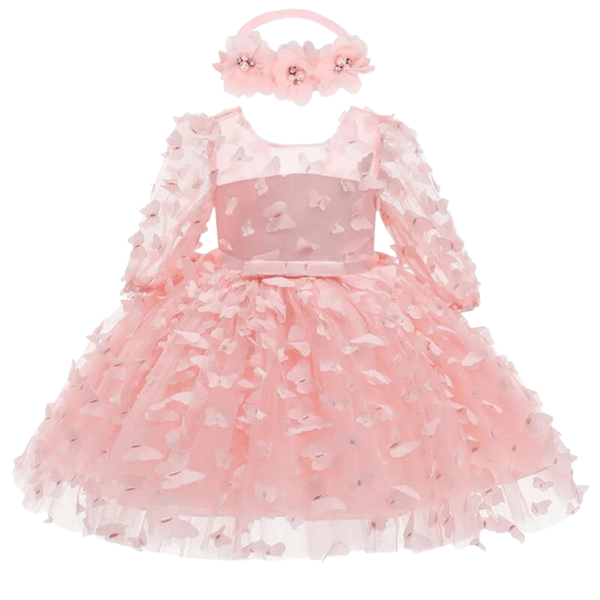 Baby Girl Pink Christmas Dress