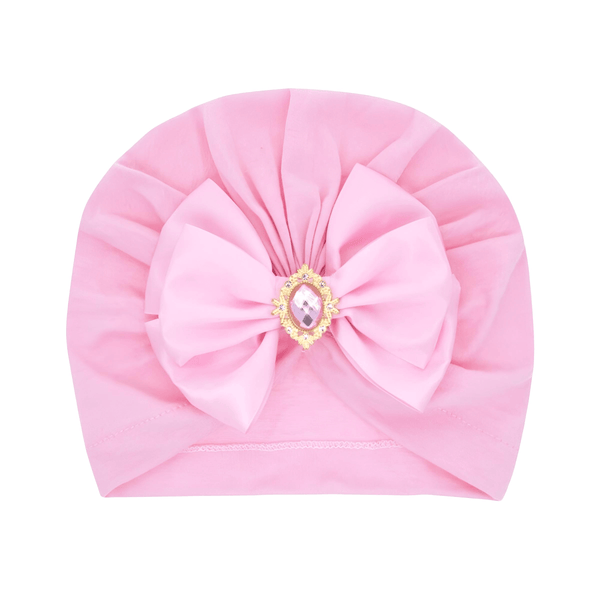 Baby Girls Pink Hat With Rhinestones